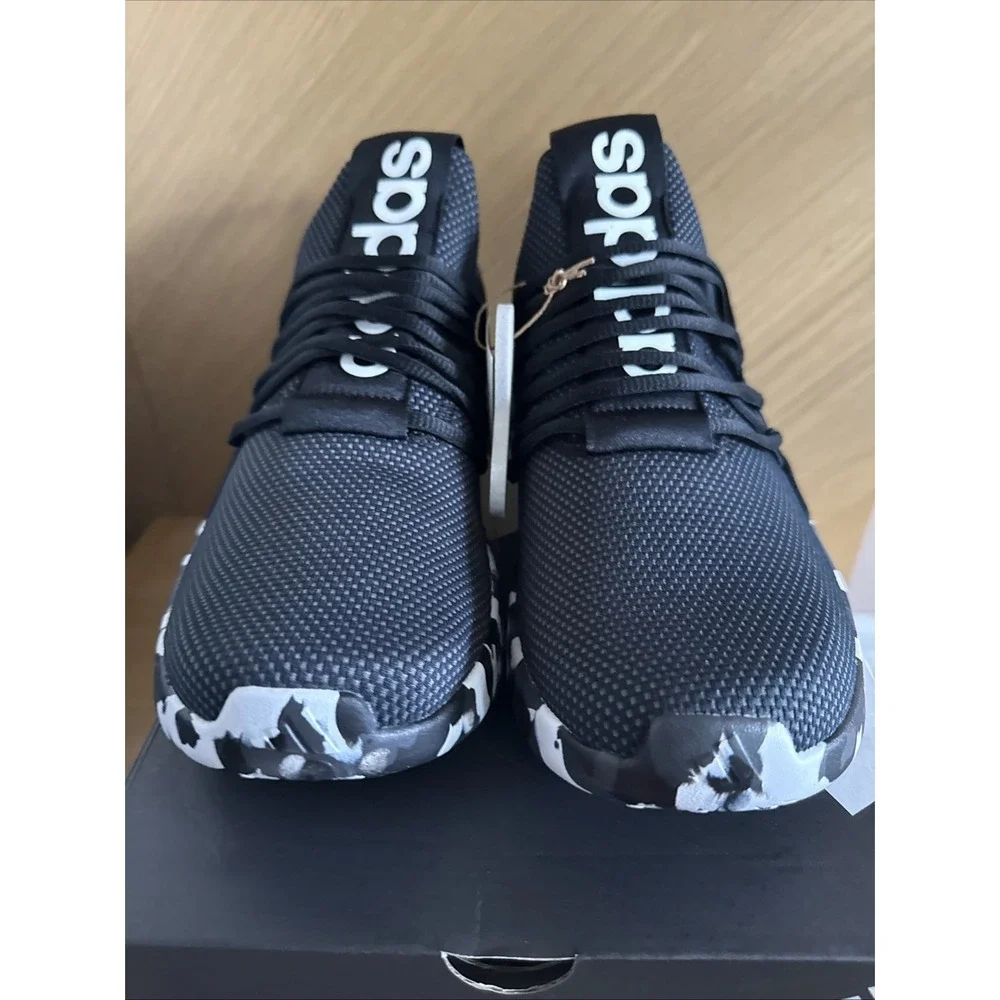 Adidas Lite Racer Adapt 7.0 Shoes / Sneakers - Men 10.5 Black/ White JS0045  NIB